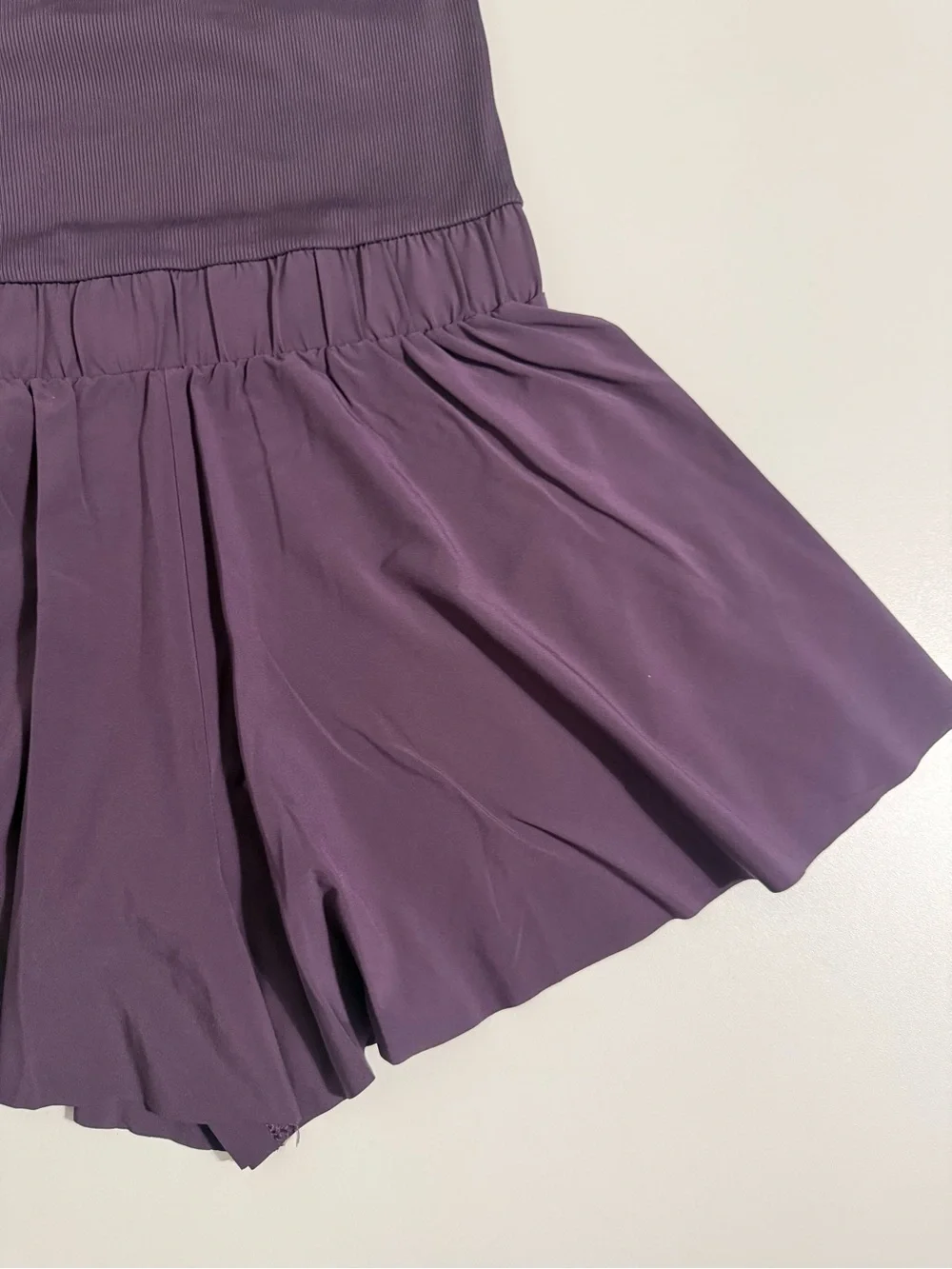 DSG Deep Purple Tank Romper with Elastic Waist Sz 14
